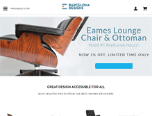 Tablet Screenshot of barcelona-designs.com